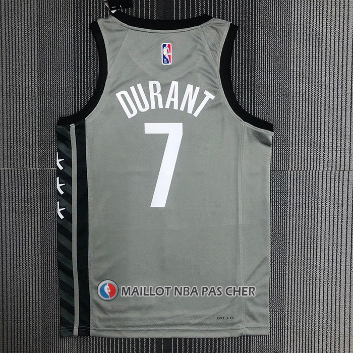 Maillot Brooklyn Nets Kevin Durant NO 7 Statement 2021 Gris